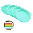 thumbnail image 1 of Silicone Cake Pan - Astarexin Rainbow Cake Pans 6 Inch Round Silicone Baking Pan Layer Cake Pan Set for Rainbow Cake Resin, 1 of 3