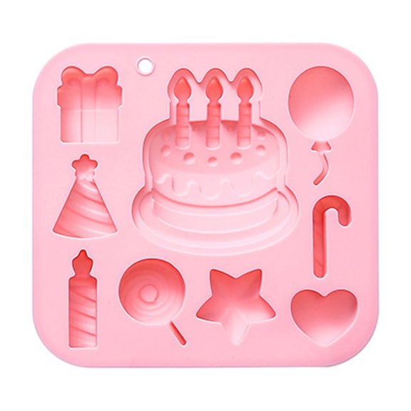 Silicone Cake Pan Ensuring Easy Removal and Quick Cleaning for Themed Baking Projects Birthday Theme Mould