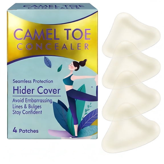 Silicone Camel Toe Concealer for Leggings - Invisible & Camel Toe Preventing Underwear & Insert, Reusable Adhesive Guard for Yoga Pants & Swimwear