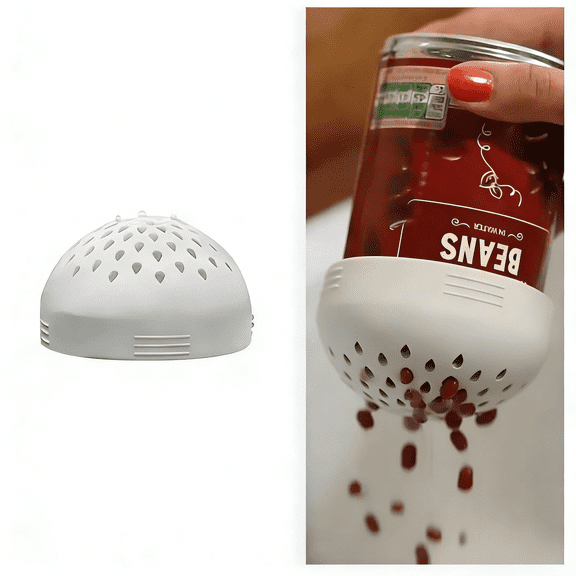 Silicone Can Filter Strainer - Collapsible Mini Food Mesh Drain for Tomato, Fruit, Tuna - Portable Kitchen Gadget & Space-Saving Home Kitchen Accessories (1-Piece)