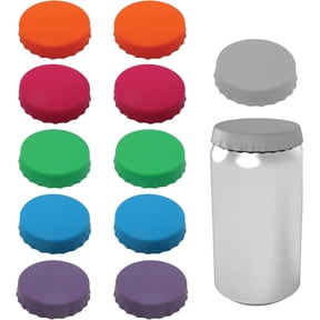 Silicone Can Lids (12-Pack)  Reusable Soda & Drink Can Covers  BPA-Free Beverage Can Caps for Fizz and Spill Protection  Dishwasher Safe  Assorted Colors