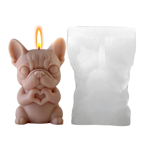 Silicone Candle Mold Turtle Puppy Gypsum Resin Wax Casting Mold for DIY Candle Making Soap Decor Home Craft Gift Multi Shape Release for Beginners Studio Handmade Projects Studio Handmade Projects