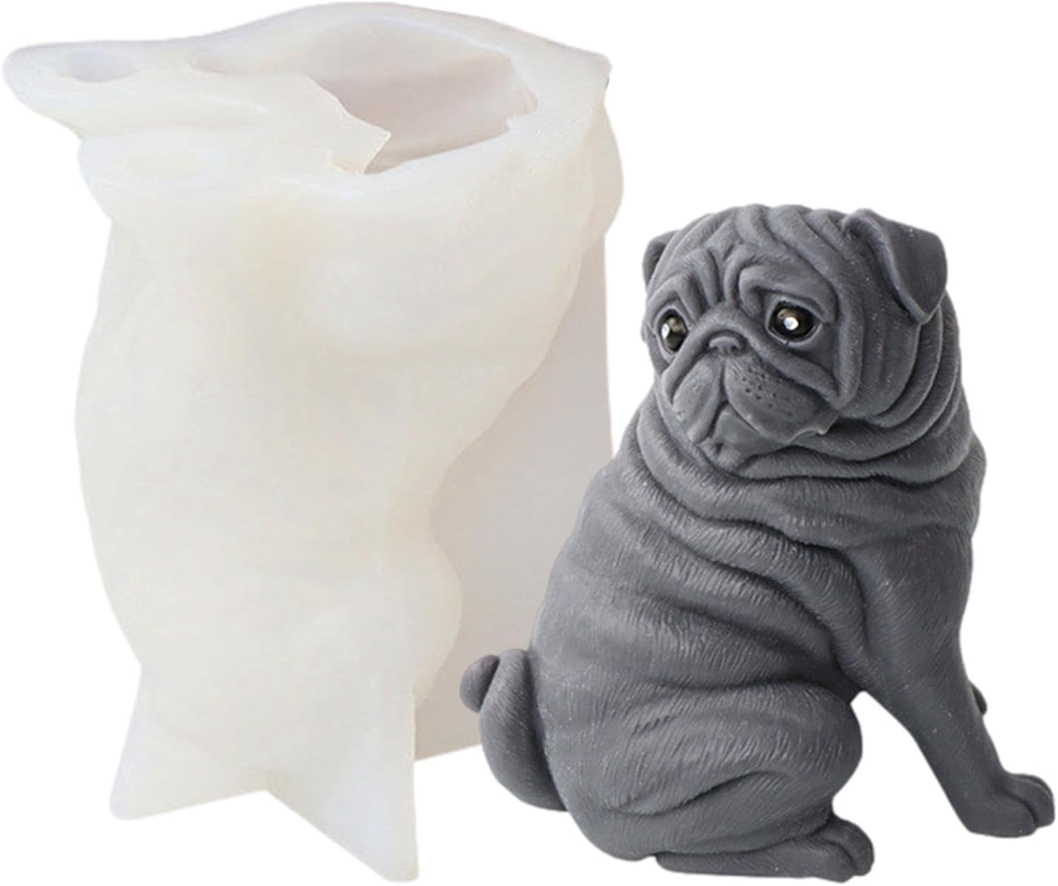 Silicone Candle Moulds, Dog Animal Candle Silicone Mold, Handmade Candle Making Mould, Reusable Silicone Mould for Aromatherapy Candle Epoxy Resin Fondant Cake Chocolate Candy Soap Craft
