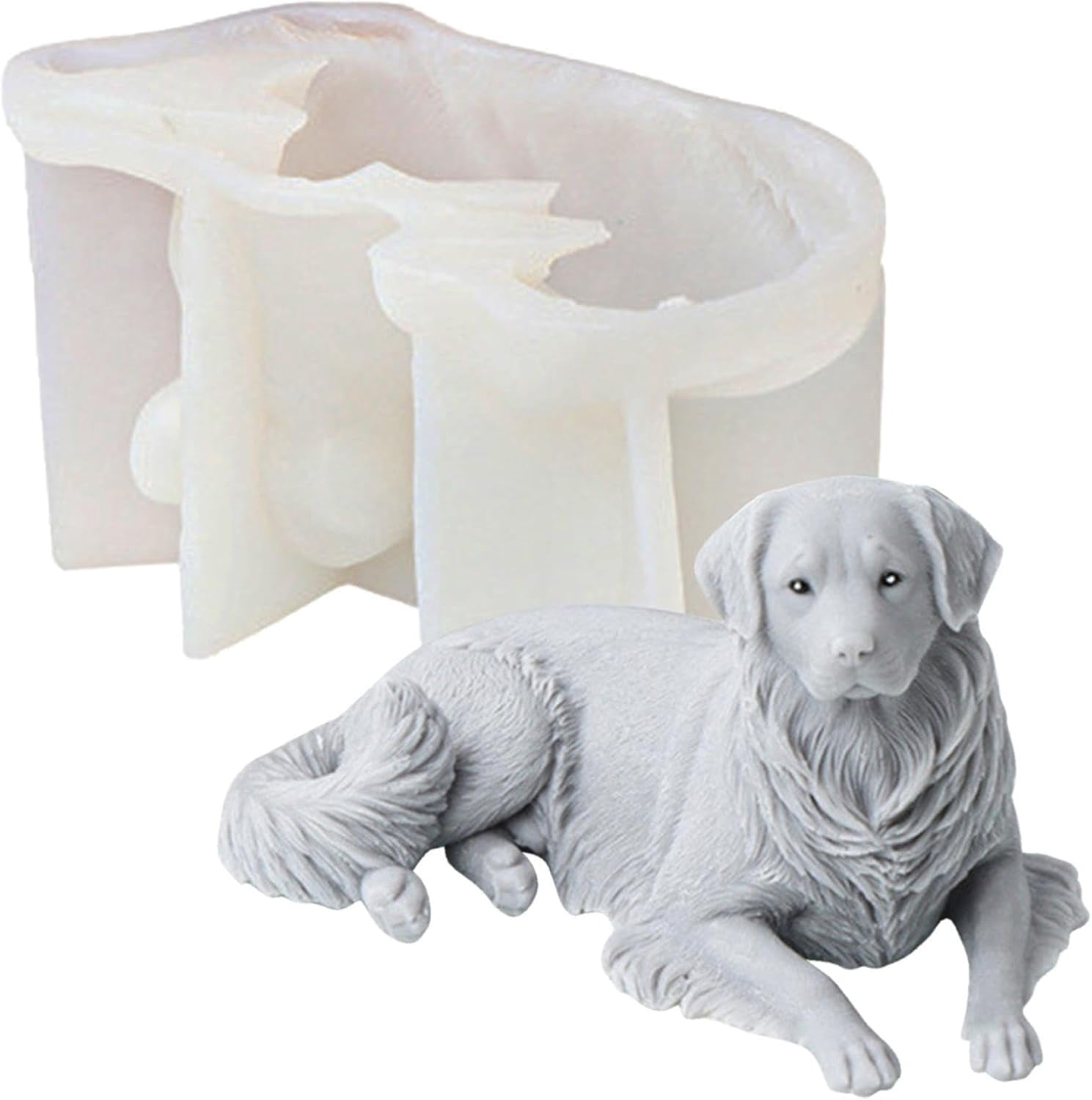 Silicone Candle Moulds, Dog Animal Candle Silicone Mold, Handmade Candle Making Mould, Reusable Silicone Mould for Aromatherapy Candle Epoxy Resin Fondant Cake Chocolate Candy Soap Craft