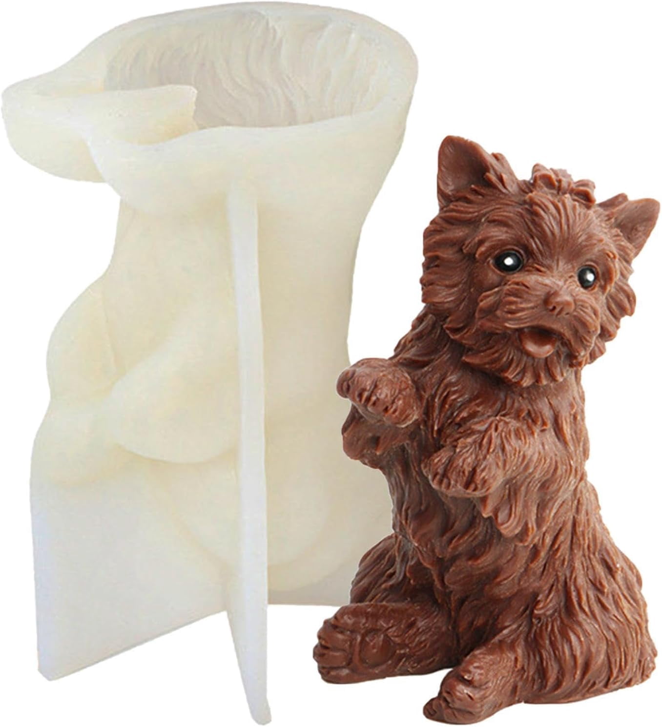 Silicone Candle Moulds, Dog Animal Candle Silicone Mold, Handmade Candle Making Mould, Reusable Silicone Mould for Aromatherapy Candle Epoxy Resin Fondant Cake Chocolate Candy Soap Craft