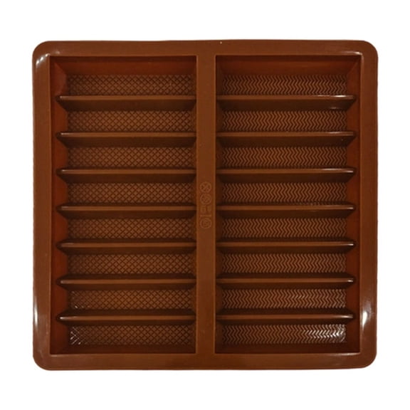 Silicone Candy Mold, Easy Release Energy Bar Maker, For Chocolate And Desserts, Perfect For Weddings And Parties, Brown