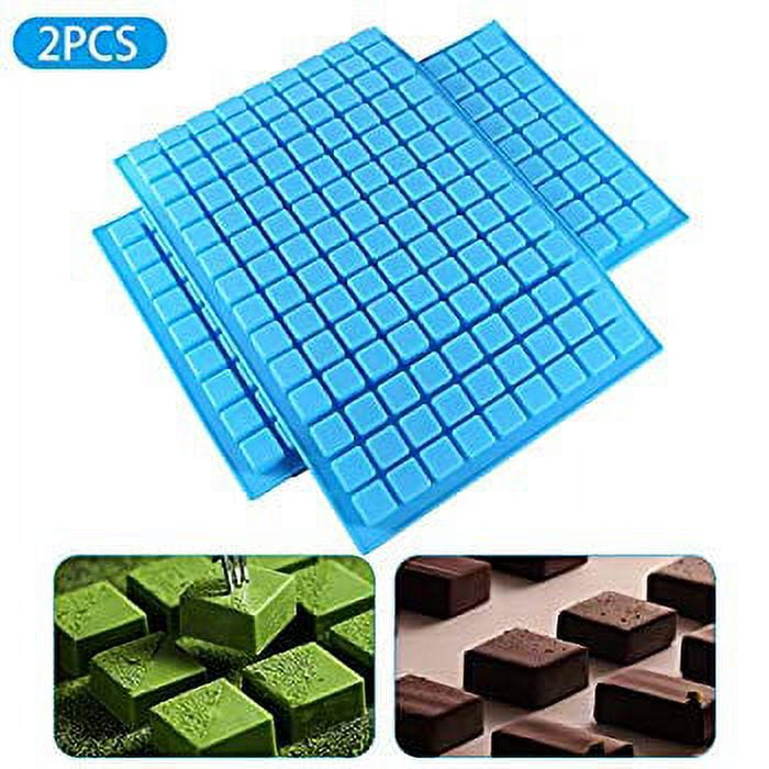 2 Pack Square Silicone Candy Molds - 126 Cavity Mini Silicone Molds