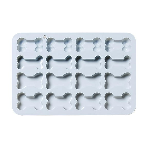 Silicone Candy Molds, Bone Shape Trays, Ice Cube Bake Tools Single 16-Shape Bone Silicone Bake Mold, Non-Stick Lattice Tray For Chocolate Ice Homemade Snack Oven Craft