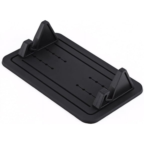 Silicone Car Cell Phone Holder, Dashboard Anti Slip Vehicle GPS Mount Stand Universal Cellphone Mounting Pad Dash Adjustable Smartphone Devices Table Hands Free Mat Reusable Home Office Accessories -