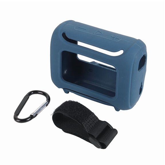 Silicone Case Compatible for JBL Go 5, Speaker Travel Cover Carrying Storage Pouch Audio Sleeve Skin Shell Protector with Strap Hook(Case Only)(Sold without manufacturer warranty)