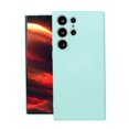 thumbnail image 1 of Silicone Case Compatible with Samsung Galaxy S21 5G, Full Body Silky Soft Touch Phone Case with Camera Protection, Shockproof Cover with Microfiber Lining, Light Cyan, 1 of 8