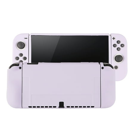 Silicone Case Compatible with Nintendo Switch OLED - Soft Protective Cover with Ergonomic Grip Design, Drop Protection Grip Case