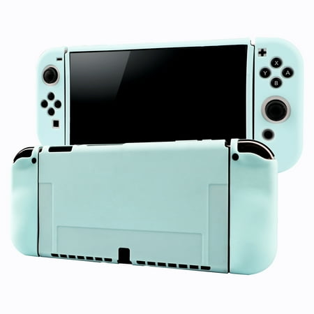 Silicone Case Compatible with Nintendo Switch OLED - Soft Protective Cover with Ergonomic Grip Design, Drop Protection Grip Case