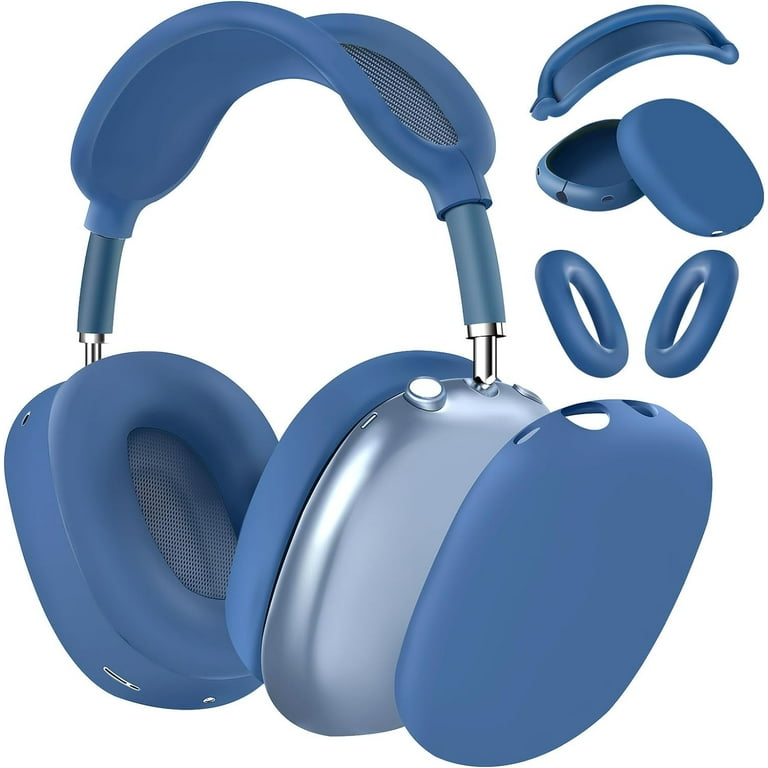 Silicone Case Cover for AirPods Max Headphones Anti Scratch Sweat Proof Ear Pad Case Cover Ear Cups Cover Headband Cover for AirPods Max Blue Walmart