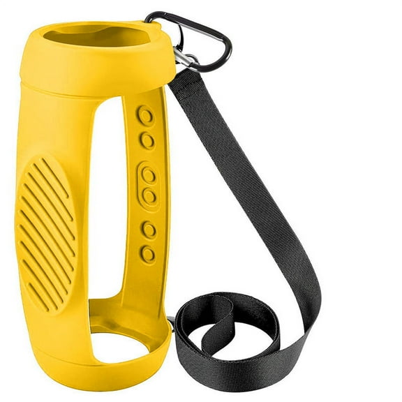 Silicone Case Cover for JBL Charge 5 Bluetooth Speaker, Travel Carrying Protective with Shoulder Strap and Carabiner