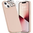 thumbnail image 1 of Entronix 5-in-1 Silicone Case Compatible with iPhone 14 Plus with Camera and Screen Protector, Rose, 1 of 8