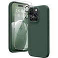 thumbnail image 1 of Entronix 3-in-1 Silicone Case iPhone 14 Pro Max with Camera and Screen Protector, Green, 1 of 7