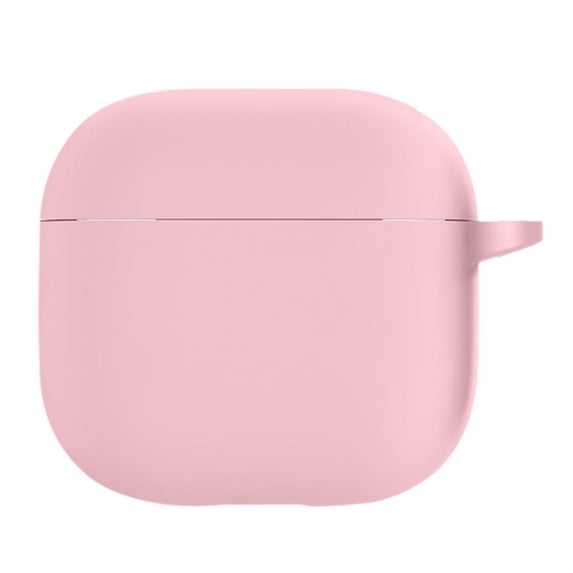 Silicone Case For AirPods 4 2024 With 11 Colors Full Protective Cover Shockproof Dustproof Dropproof Portable Lanyard Hole Carabiner
