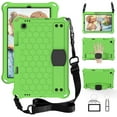 thumbnail image 1 of Silicone Case for Samsung Galaxy Tab S6 Lite (SM-P610) Tablet 10.4" 2024 - Durable Soft TPU Case with Stand Function, Shock-absorbing Protective Crossbody Case with Shoulder Strap /Hand Strap, Green, 1 of 5