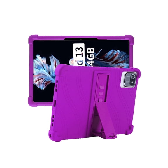 Silicone Case for AE E ZOMB1 001 10 inch, Soft Flexible Shockproof Protective Tablet Cover, Anti-Scratch & Lightweight Slim Design-Purple