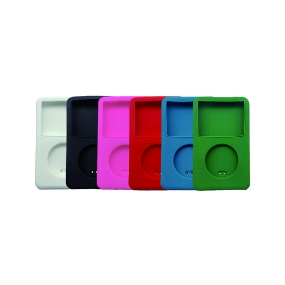 Silicone Case for Apple iPod Classic 5th / 6th / 7th Thin - Solid Colors Black