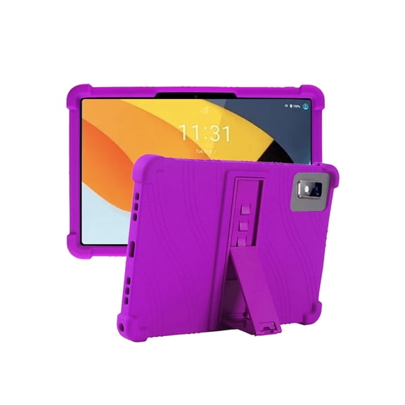 Silicone Case for BYYBUO A10 10 inch, Soft Flexible Shockproof Protective Tablet Cover, Anti-Scratch & Lightweight Slim Design-Purple