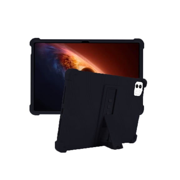 Silicone Case for Honor MagicPad4 12.3 inch, Soft Flexible Shockproof Protective Tablet Cover, Anti-Scratch & Lightweight Slim Design-Black