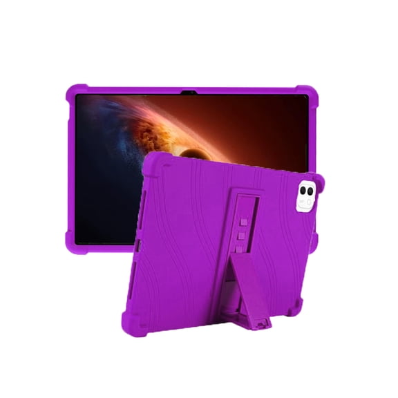 Silicone Case for Honor MagicPad4 12.3 inch, Soft Flexible Shockproof Protective Tablet Cover, Anti-Scratch & Lightweight Slim Design-Purple