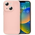 thumbnail image 1 of Silicone Case for IPhone 14 6.1 Inches, Fine Hole Scratch Proof, Shock Proof Fingerprint All-round Protection Mobile Phone Case(Pink), 1 of 7