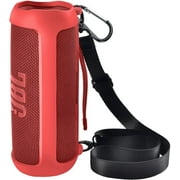 Silicone Case for JBL FLIP 6 Waterproof Portable Bluetooth Speaker - Red