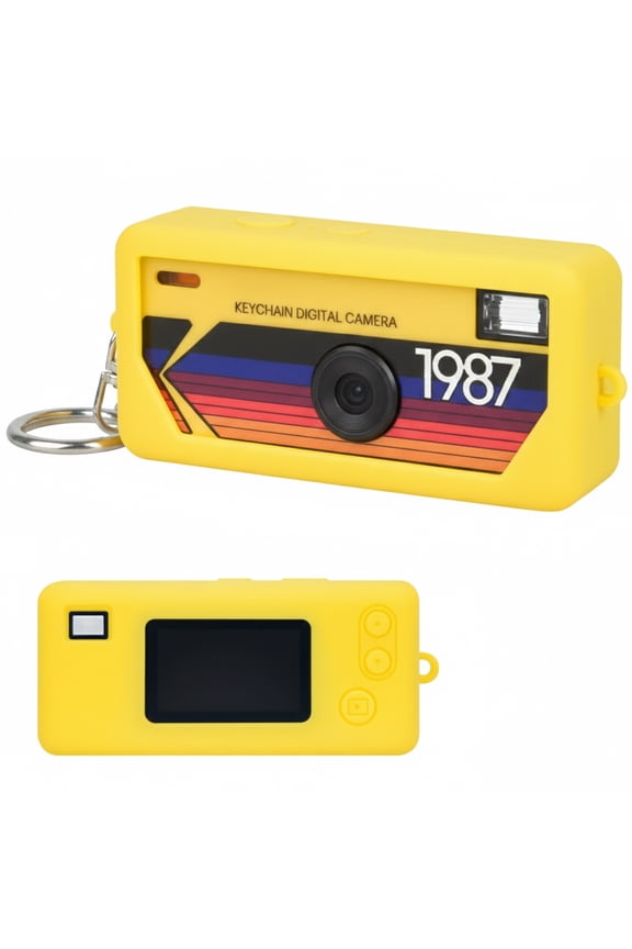 Silicone Case for Kodak CHARMERA Keychain Digital Camera Blind Box, Photo Mini Keychain Camera Sleeve - Camera NOT Included (Yellow)