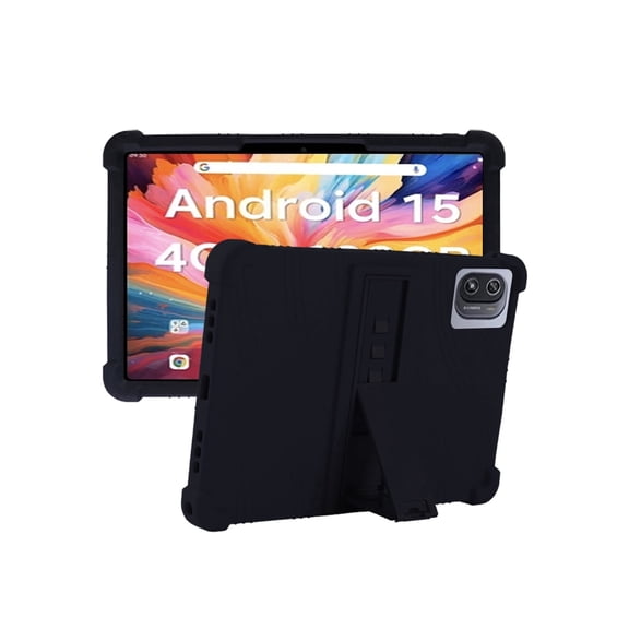 Silicone Case for RNRUO 10.1 inch, Soft Flexible Shockproof Protective Tablet Cover, Anti-Scratch & Lightweight Slim Design-Black