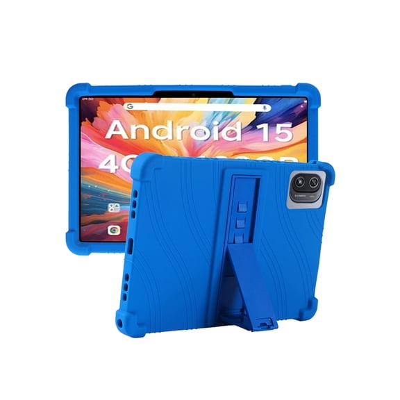 Silicone Case for RNRUO 10.1 inch, Soft Flexible Shockproof Protective Tablet Cover, Anti-Scratch & Lightweight Slim Design-Blue