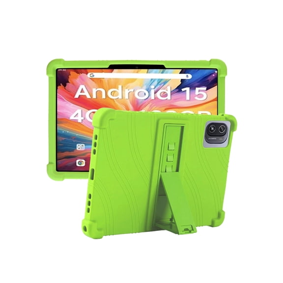 Silicone Case for RNRUO 10.1 inch, Soft Flexible Shockproof Protective Tablet Cover, Anti-Scratch & Lightweight Slim Design-Green