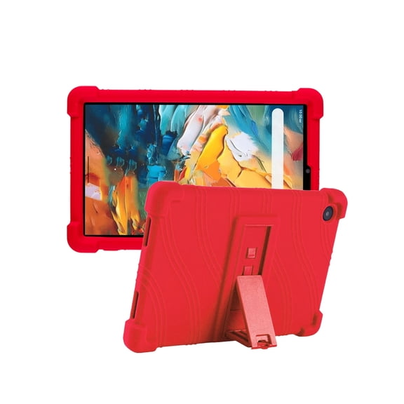Silicone Case for TCL TAB 8 Gen 2 8.7 inch, Soft Flexible Shockproof Protective Tablet Cover, Anti-Scratch & Lightweight Slim Design-Red