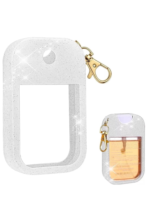 Silicone Case for Touchland Hand Sanitizer Spray  Protective Holder with Keychain, Compatible with Power Mist & Glow Mist