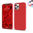 thumbnail image 1 of Silicone Case for iPhone 12 Pro Max -{Shock-Absorbent- Raised Edge Protection- Compatible with iPhone 12 Pro Max (6.7 inch} Red Color, 1 of 8