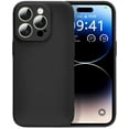 thumbnail image 1 of Silicone Case for iPhone 15 Pro Max 6.7 Inches, Fine Hole Scratch Proof, Shock Proof Fingerprint All-Round Protection Mobile Phone Case(Black), 1 of 7