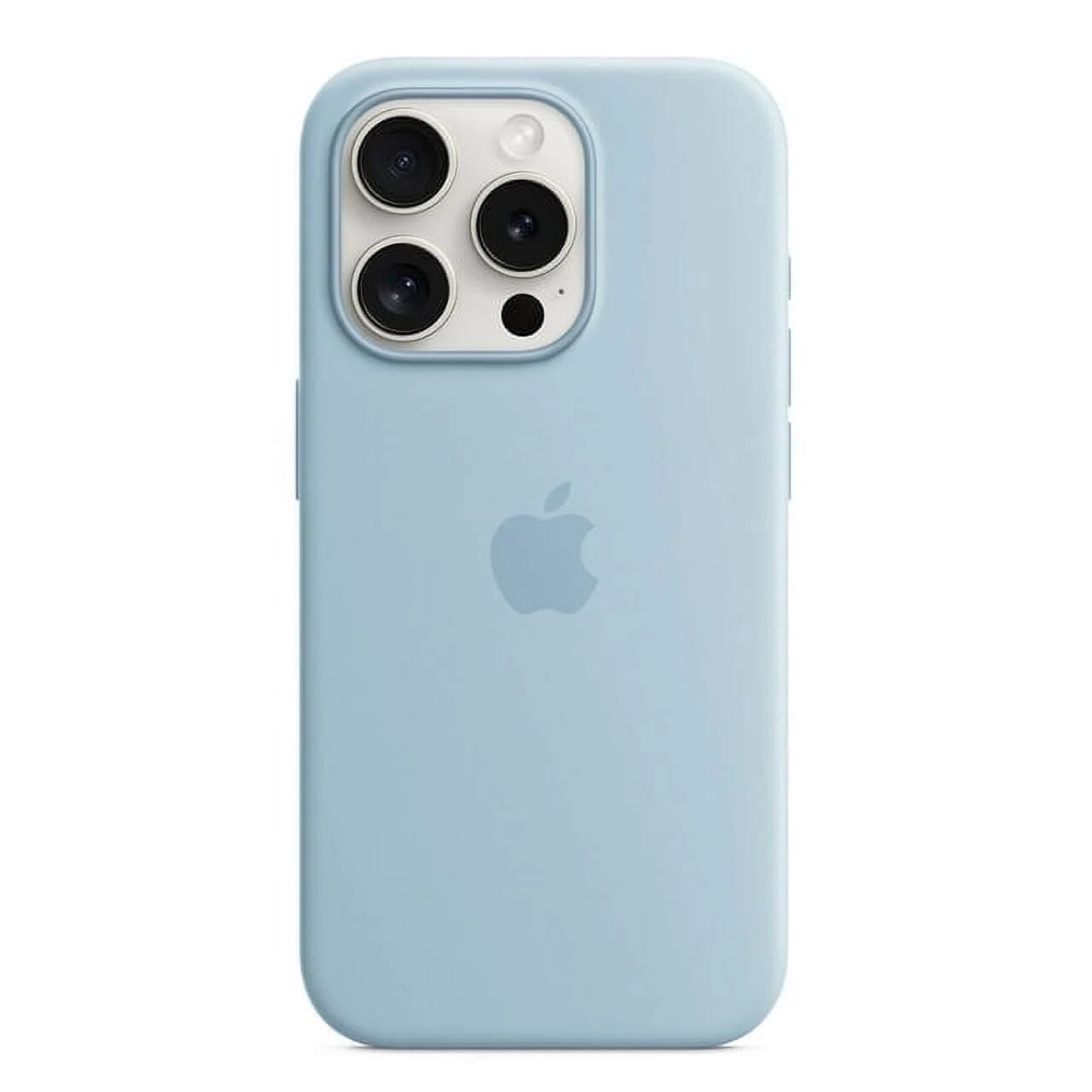 light blue silicone iphone 15 pro case