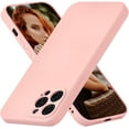 thumbnail image 1 of Silicone Case for iPhone 14 Pro 6.1 inch, Slim Liquid Silicone Case Shockproof Full Body Protection Phone Case with Anti-Scratch Microfiber Ultra Slim Soft Bumper Cover - Pink, 1 of 16
