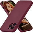 thumbnail image 1 of Silicone Case for iPhone 14 Pro 6.1 inch, Slim Liquid Silicone Case Shockproof Full Body Protection Phone Case with Anti-Scratch Microfiber Ultra Slim Soft Bumper Cover - Wein Red, 1 of 16