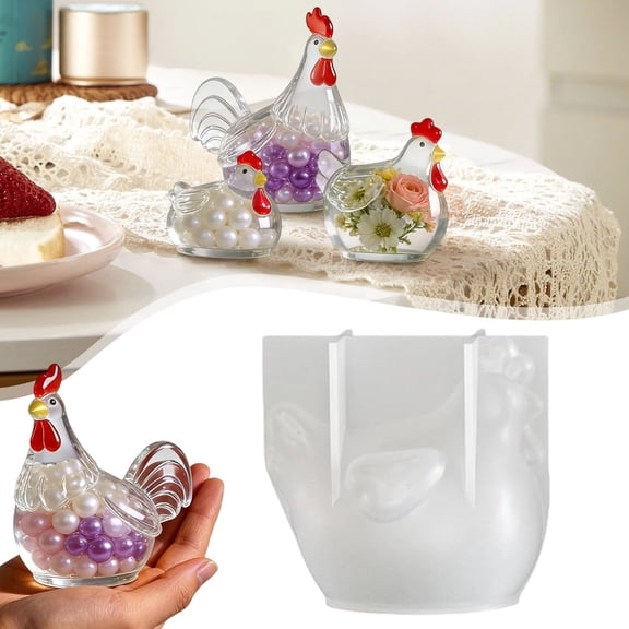 Silicone Casting Mould Resin Casting Mould with Animal for Large Craft Projects