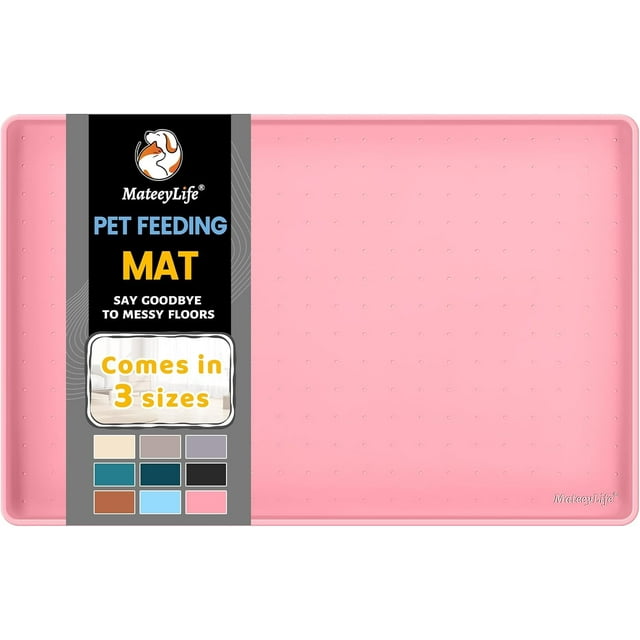 Silicone Cat & Dog Food Mat for Floors Waterproof, AntiSlip Dog Bowl