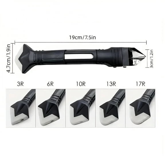 Silicone Caulking Tool 5 in 1 Multi-function Scraper Tool Grout and Caulk Removal Tool for Bathroom Kitchen Floor Window Sink