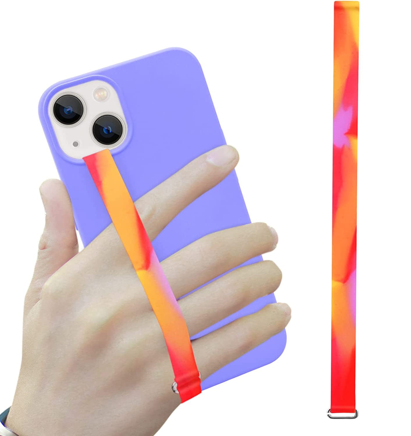 Silicone Phone Strap, Ultra Slim Loop Holder, Compatible with iPhone 14/14  Pro, Colourful - Walmart Business Supplies