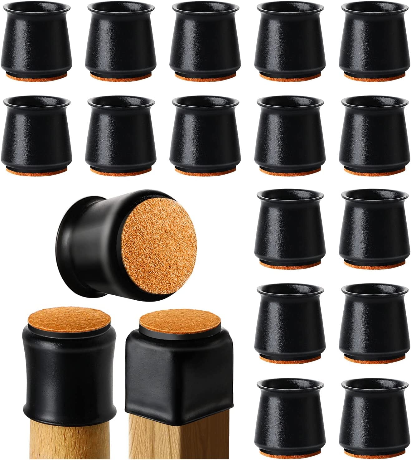 Silicone Chair Leg Floor Protectors 16 Pcs Rubber Chair Legs
