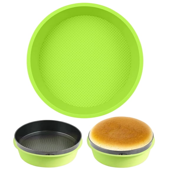 Silicone Cheesecake Pan Protector for 9 Inch Round Springform Pan,Cheesecake Water Bath Pan,Preventing Water from Entering the Spring Form Pans,Springform Pans Accessories(Green)