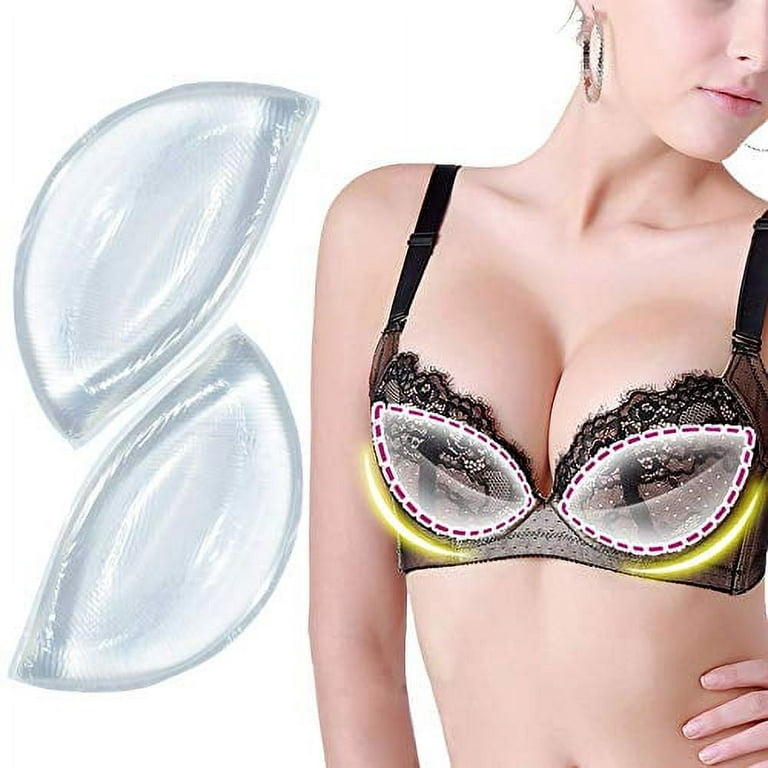 Silicone Chicken Cutlets Bra Inserts - Clear Breast Pads Chest Push Up &  Firming Bust Enhancers Padding for Summer Bikini