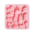 thumbnail image 1 of Silicone Chocolate Candy Mold, Pink Fairy Tale Shaped Baking Mold For Cake Decorating Ice Making, 1 Pack, 1 of 6