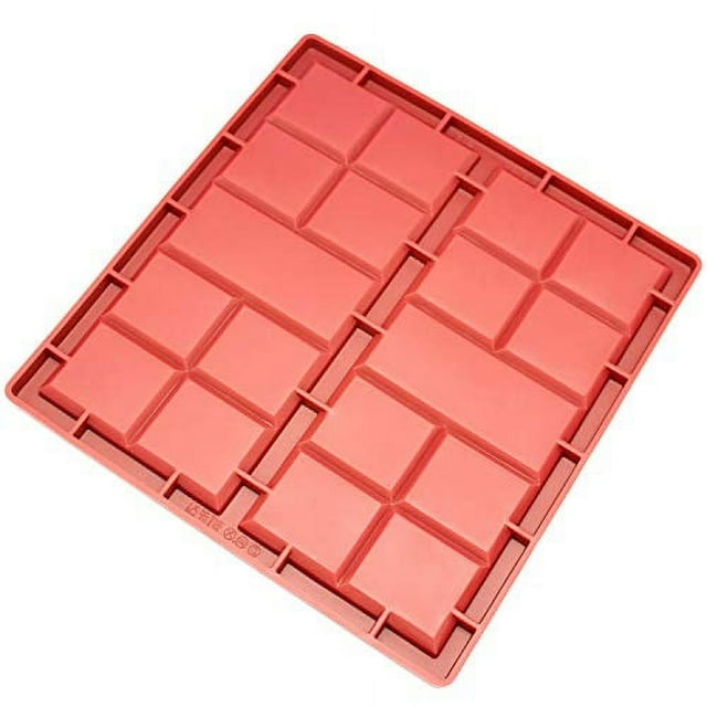 Silicone Chocolate Candy Molds [Thin, 2 Cup] Non Stick, BPA Free